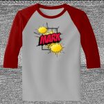 Raglan 3/4 Roundneck Shirt (Gray Body) Thumbnail