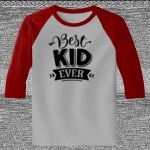 Raglan 3/4 Roundneck Shirt (Gray Body) Thumbnail