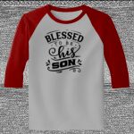 Raglan 3/4 Roundneck Shirt (Gray Body) Thumbnail