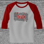 Raglan 3/4 Roundneck Shirt (Gray Body) Thumbnail