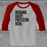 Raglan 3/4 Roundneck Shirt (Gray Body) Thumbnail