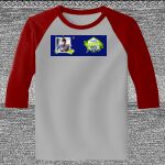 Raglan 3/4 Roundneck Shirt (Gray Body) Thumbnail