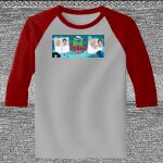 Raglan 3/4 Roundneck Shirt (Gray Body) Thumbnail