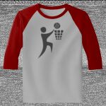 Raglan 3/4 Roundneck Shirt (Gray Body) Thumbnail