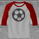 Raglan 3/4 Roundneck Shirt (Gray Body) Thumbnail