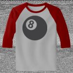 Raglan 3/4 Roundneck Shirt (Gray Body) Thumbnail