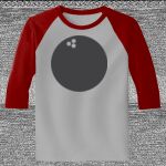 Raglan 3/4 Roundneck Shirt (Gray Body) Thumbnail