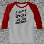 Raglan 3/4 Roundneck Shirt (Gray Body) Thumbnail