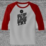 Raglan 3/4 Roundneck Shirt (Gray Body) Thumbnail