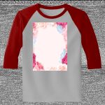 Raglan 3/4 Roundneck Shirt (Gray Body) Thumbnail