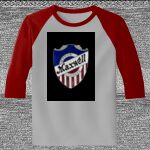 Raglan 3/4 Roundneck Shirt (Gray Body) Thumbnail