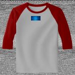 Raglan 3/4 Roundneck Shirt (Gray Body) Thumbnail