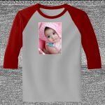 Raglan 3/4 Roundneck Shirt (Gray Body) Thumbnail