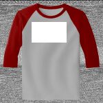Raglan 3/4 Roundneck Shirt (Gray Body) Thumbnail
