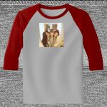 Raglan 3/4 Roundneck Shirt (Gray Body) Thumbnail