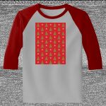 Raglan 3/4 Roundneck Shirt (Gray Body) Thumbnail