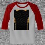 Raglan 3/4 Roundneck Shirt (Gray Body) Thumbnail