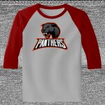 Raglan 3/4 Roundneck Shirt (Gray Body) Thumbnail