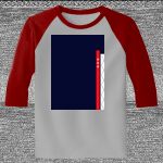 Raglan 3/4 Roundneck Shirt (Gray Body) Thumbnail