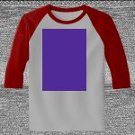 Raglan 3/4 Roundneck Shirt (Gray Body) Thumbnail