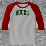 Raglan 3/4 Roundneck Shirt (Gray Body) Thumbnail