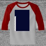 Raglan 3/4 Roundneck Shirt (Gray Body) Thumbnail