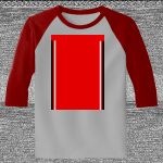 Raglan 3/4 Roundneck Shirt (Gray Body) Thumbnail