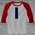 Raglan 3/4 Roundneck Shirt (Gray Body) Thumbnail