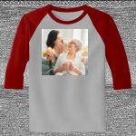 Raglan 3/4 Roundneck Shirt (Gray Body) Thumbnail