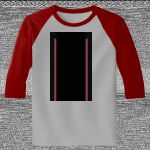 Raglan 3/4 Roundneck Shirt (Gray Body) Thumbnail