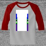 Raglan 3/4 Roundneck Shirt (Gray Body) Thumbnail