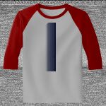 Raglan 3/4 Roundneck Shirt (Gray Body) Thumbnail