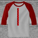 Raglan 3/4 Roundneck Shirt (Gray Body) Thumbnail