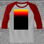 Raglan 3/4 Roundneck Shirt (Gray Body) Thumbnail