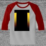 Raglan 3/4 Roundneck Shirt (Gray Body) Thumbnail