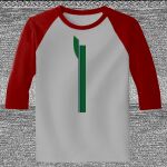 Raglan 3/4 Roundneck Shirt (Gray Body) Thumbnail