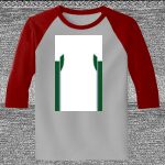 Raglan 3/4 Roundneck Shirt (Gray Body) Thumbnail