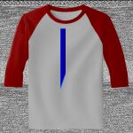Raglan 3/4 Roundneck Shirt (Gray Body) Thumbnail