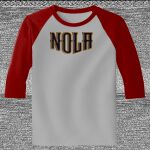 Raglan 3/4 Roundneck Shirt (Gray Body) Thumbnail