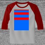 Raglan 3/4 Roundneck Shirt (Gray Body) Thumbnail