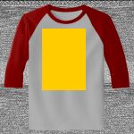 Raglan 3/4 Roundneck Shirt (Gray Body) Thumbnail