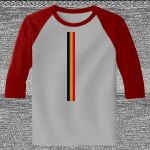 Raglan 3/4 Roundneck Shirt (Gray Body) Thumbnail