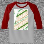 Raglan 3/4 Roundneck Shirt (Gray Body) Thumbnail