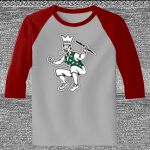 Raglan 3/4 Roundneck Shirt (Gray Body) Thumbnail