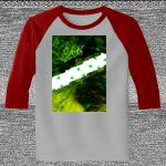 Raglan 3/4 Roundneck Shirt (Gray Body) Thumbnail