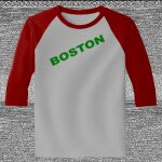 Raglan 3/4 Roundneck Shirt (Gray Body) Thumbnail