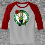 Raglan 3/4 Roundneck Shirt (Gray Body) Thumbnail