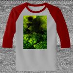 Raglan 3/4 Roundneck Shirt (Gray Body) Thumbnail