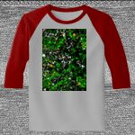 Raglan 3/4 Roundneck Shirt (Gray Body) Thumbnail