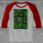 Raglan 3/4 Roundneck Shirt (Gray Body) Thumbnail